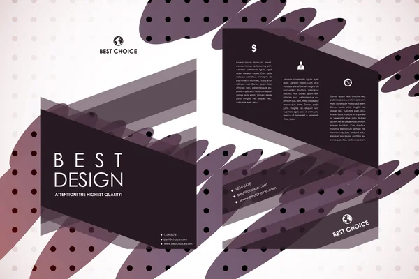 Brochure, poster ontwerpsjabloon — Stockvector