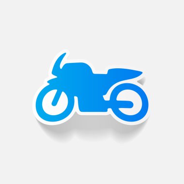 Motosiklet gerçekçi tasarım öğesi