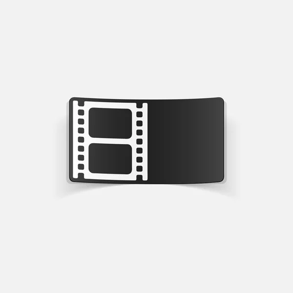 Film realistic design element — Stock Vector