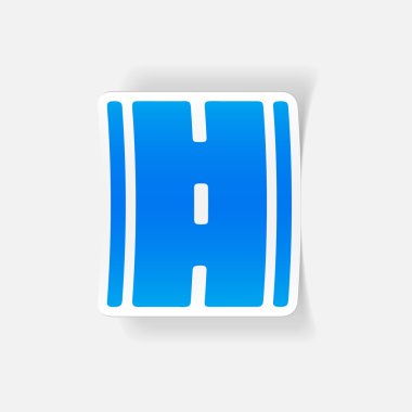 yol gerçekçi etiket