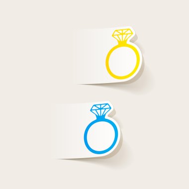 Yüzük gerçekçi çıkartmaları 