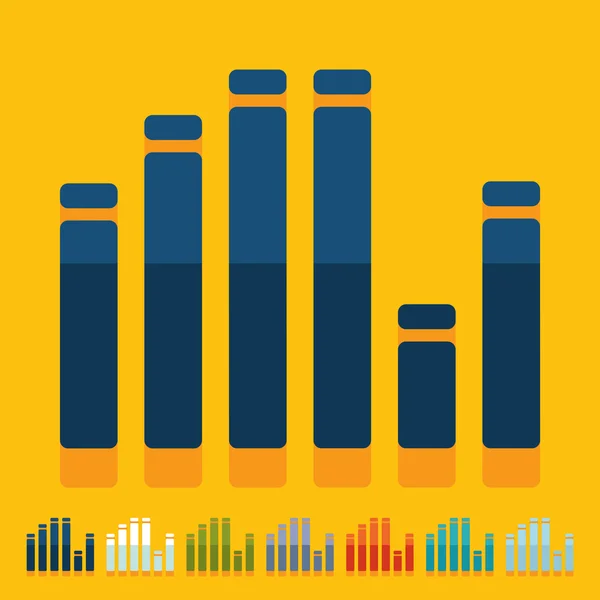 Flat design: equalizer — Stock Vector