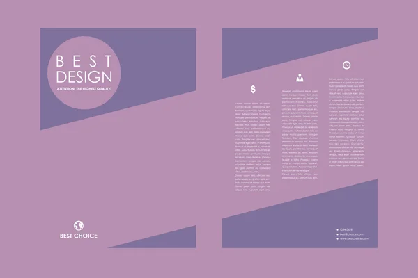Brochure, poster design template — Stock Vector