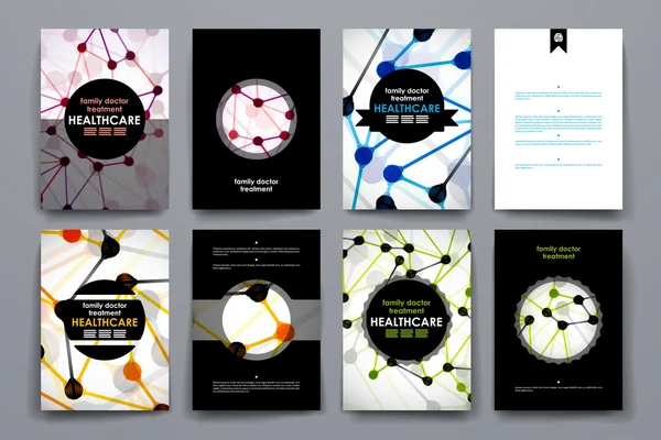 Set di brochure, modelli di poster design — Vettoriale Stock
