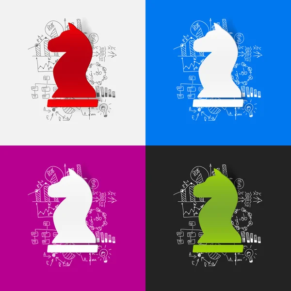Set of chess icons — Stock Vector