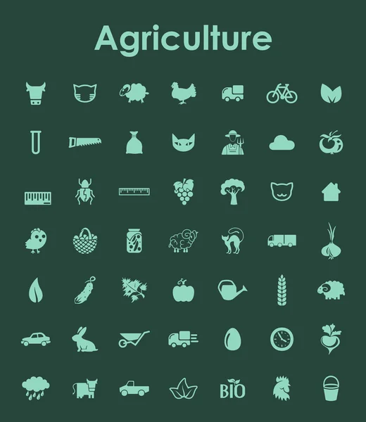 Ensemble d'icônes de l'agriculture — Image vectorielle