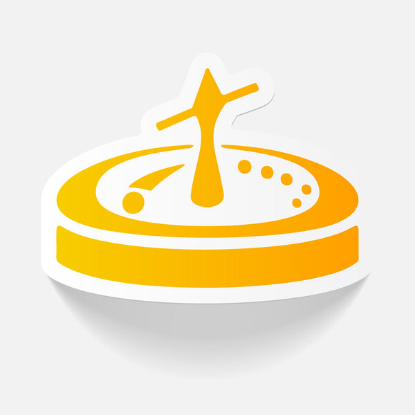 Наклейка на рулетку
