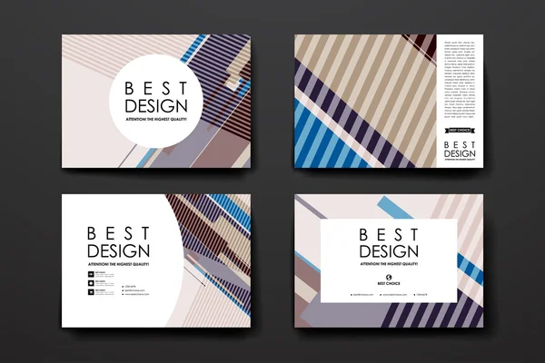 Set of brochure, poster design templates — Stock Vector