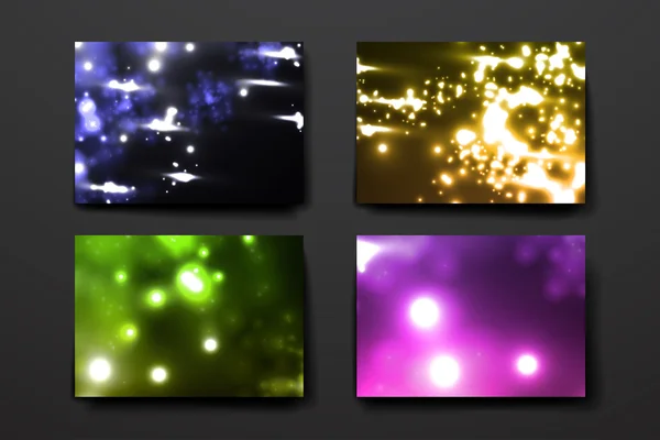 霓虹灯分子构造样式中的模板 — 图库矢量图片