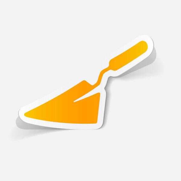 Реалистичная наклейка
