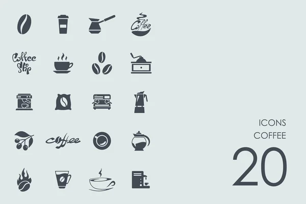 Conjunto de iconos de café — Archivo Imágenes Vectoriales