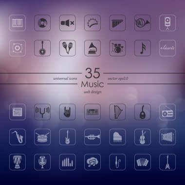 müzik simgeleri dizisi