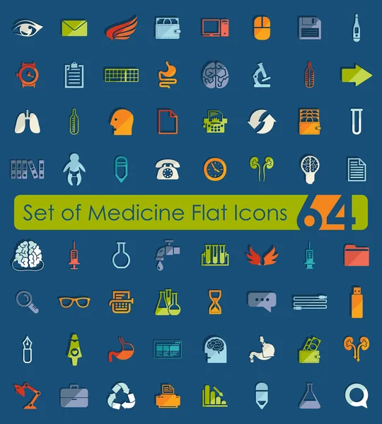 Set de icoane medicinale — Vector de stoc