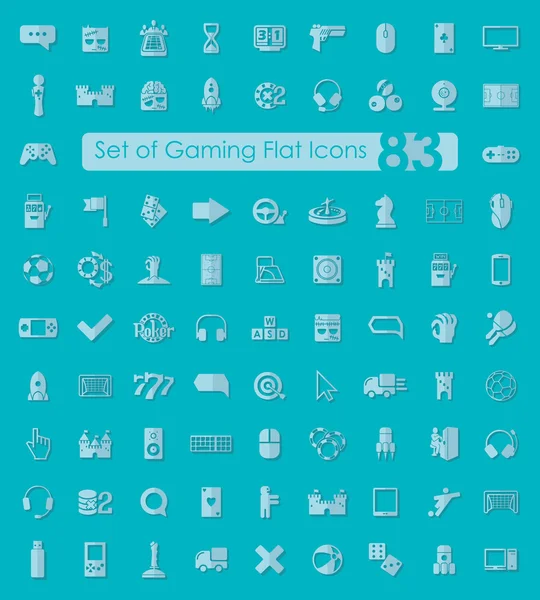 Set of game icons — Stock Vector