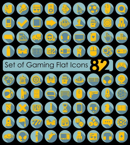 Set di icone di gioco — Vettoriale Stock