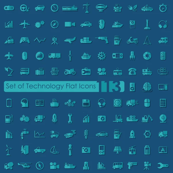 Conjunto de iconos de tecnología — Archivo Imágenes Vectoriales