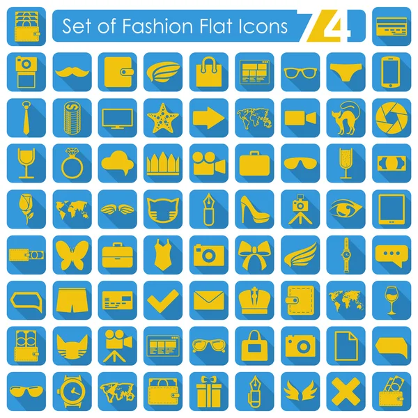 Conjunto de iconos de moda — Vector de stock