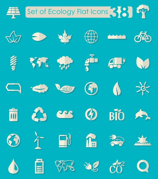 Set of ecology icons — Stock Vector