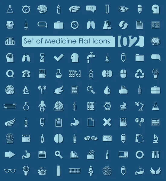 Conjunto de iconos de medicina — Vector de stock