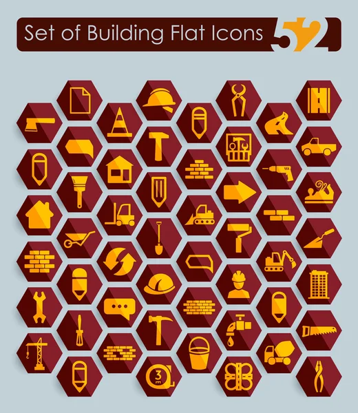 Set of building icons — Stock Vector