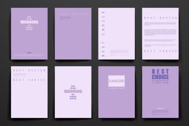 Set of business brochures