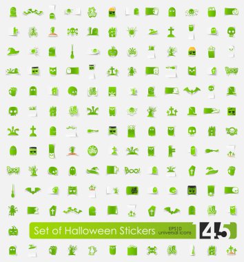 Cadılar Bayramı çıkartmaları.