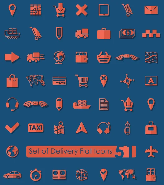 Set of delivery icons — Stock Vector