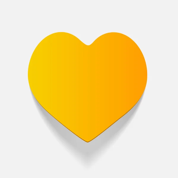 Icona del cuore colorato — Vettoriale Stock
