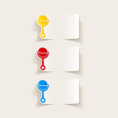 Renkli çıngırak simgeler