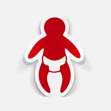 Renkli bebek simgesi