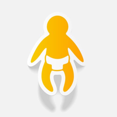 Renkli bebek simgesi