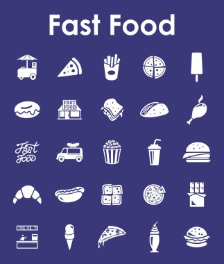 Lokanta basit simgeler kümesi