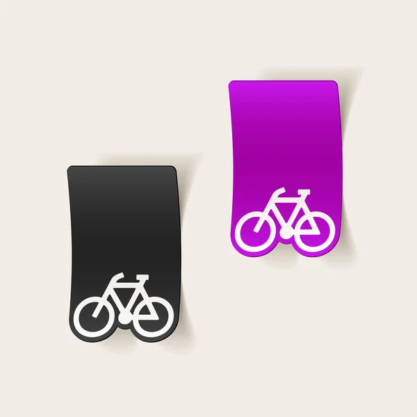 Coloridos iconos de bicicleta — Archivo Imágenes Vectoriales