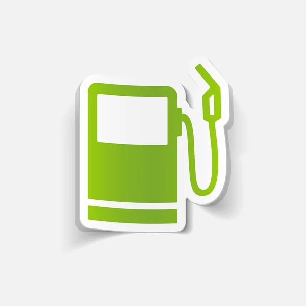 Colorido icono de la gasolinera — Vector de stock