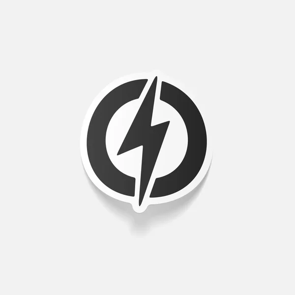 Colorful lightning bolt icon — Stock Vector