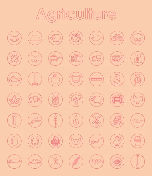 一套农业简单图标 — 图库矢量图片