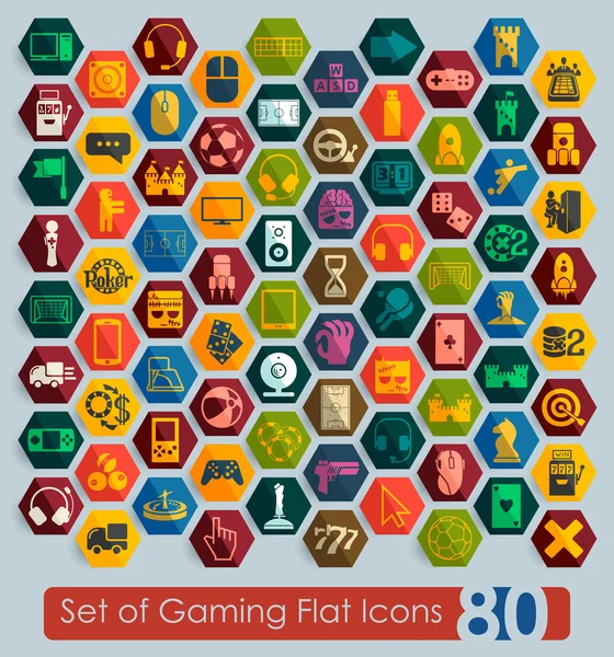 Conjunto de iconos de juego — Vector de stock