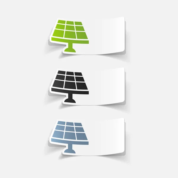 Kleurrijke solar batterijpictogrammen concept — Stockvector