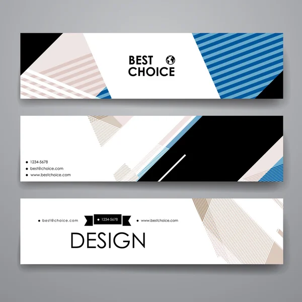 Conjunto de modelo de banner de design moderno —  Vetores de Stock