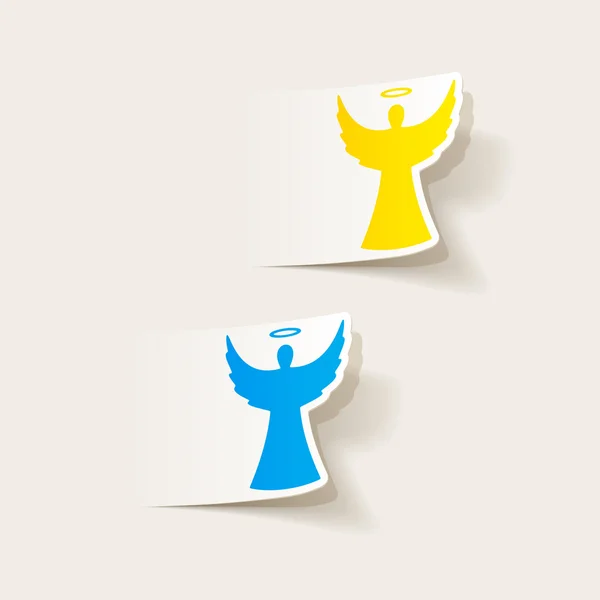 Colorful angel icons — Stock Vector