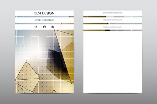 Plantilla de diseño de folleto — Vector de stock