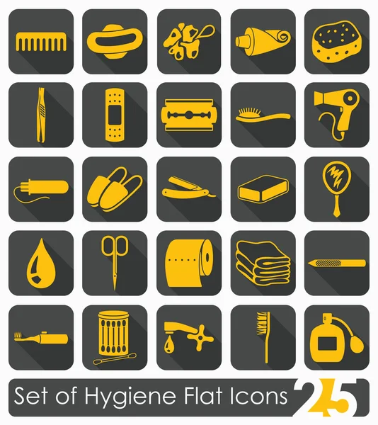 Reihe von Hygiene-Symbolen — Stockvektor