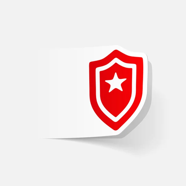 Realistische politie badge ontwerp — Stockvector