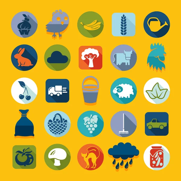 Set of agriculture icons — Stock Vector