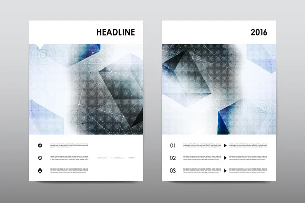 Modello di layout della brochure — Vettoriale Stock