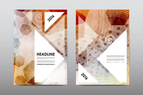 Modello di layout della brochure — Vettoriale Stock