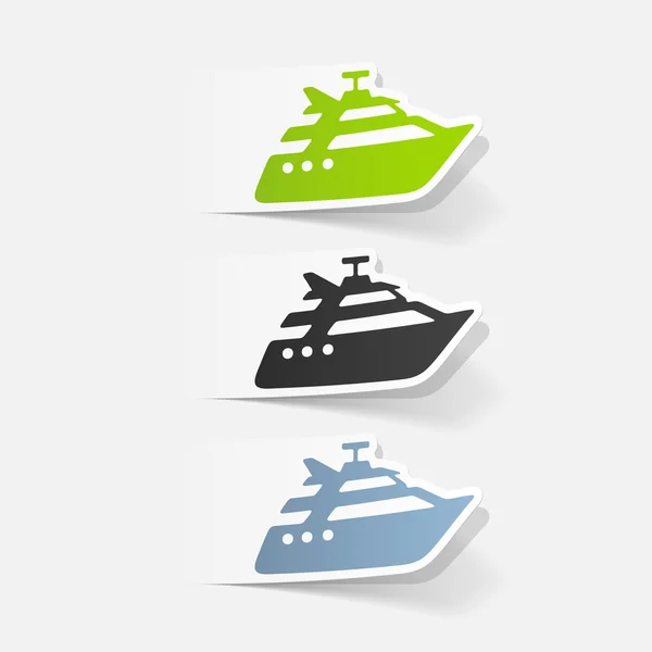 现实的游艇设计 — 图库矢量图片