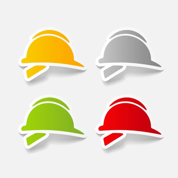 Realistische helm pictogrammen — Stockvector