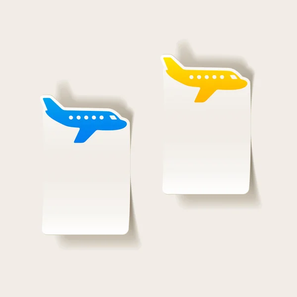 Iconos planos realistas — Vector de stock