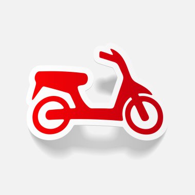 Renkli scooter simgesi